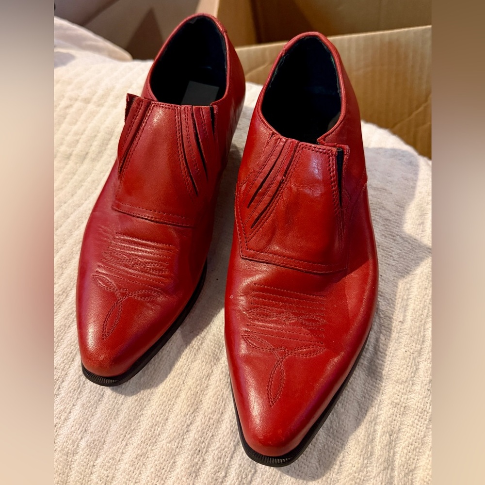 Durango Women's Red Leather Ankle Boots
